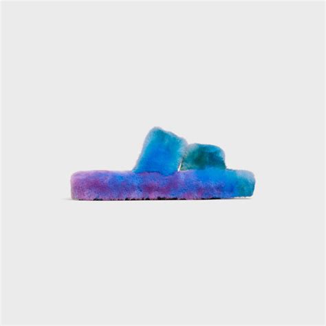 celine fur sandals